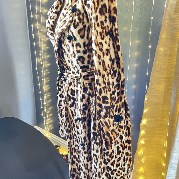 L.a.m.b leopard print trench/soft rare small - Picture 5 of 9